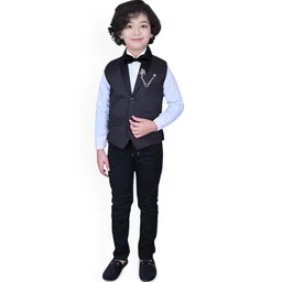Eliq Boys Waistcoat With Shirt, Bow Tie And Brooch image 5