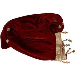 eliq Cotton Blend Embellished Maroon Men Dupatta-picture-10