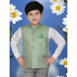 Eliq Mandarin Collar Corduroy Nehru Jacket-picture-29