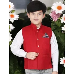 Eliq Mandarin Collar Corduroy Nehru Jacket-picture-30