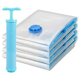 elitehome Vacuum Storage Bag, High Volume Vacuum Storage Bag Set of 4 with Pump Travel Storage Vacuum Bags image 1