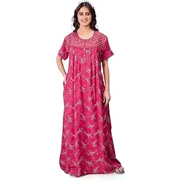 elitezilla Nighty| Nighty for Women| Nighties Women| Cotton Nighty for Women| Nighty for Women Cotton| Women Nighty| Night Gown for Women Cotton| Maxi Dress for Women| Alpine Fabric|-picture-25