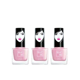 ELLE 18 Set of 3 Nail Pops Long Lasting Nail Polish Quick Dry Formula 5ml each - 28-picture-35