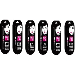 Elle 18 Eye Drama Kajal Stick, Bold Black, 0.35G (Pack Of 6), Matte Finish-picture-23