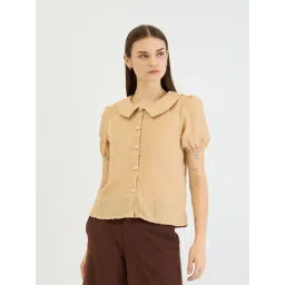 Elle Beige Textured Top-picture-42