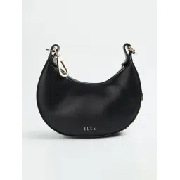 Elle Black Solid Sling Handbag-picture-40