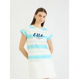 Elle Blue Stripes T-Shirt-picture-29
