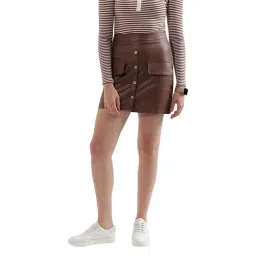 Elle Brown Shift Skirt-picture-37