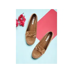 ELLE Brown Women Slip On Loafers-picture-12