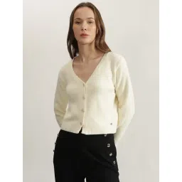 Elle Cream Solid Sweater-picture-27