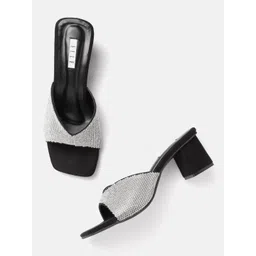 ELLE Embellished Block Heel Sandals-picture-33