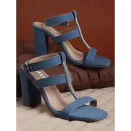 ELLE Embellished Block Heel Sandals-picture-36