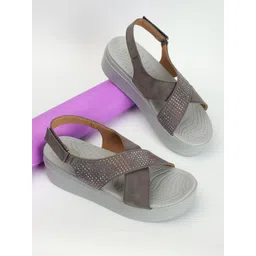 ELLE Embellished Flatform Heels image 1