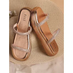 ELLE Embellished Party Platform Sandals with Buckles-picture-35