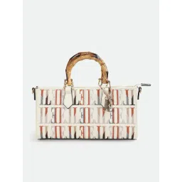 Elle Embroidered Beige Handbag-picture-23