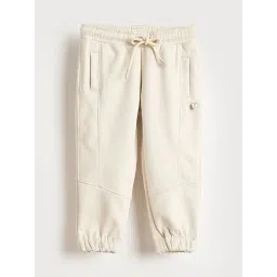 Elle Girls Cream Solid Tapered Fit Sweat Pant-picture-41