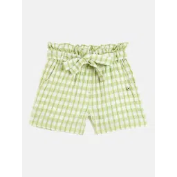 ELLE Girls Green Cotton Shorts-picture-10