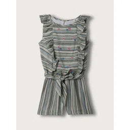 ELLE Girls Striped Cotton Basic Jumpsuit-picture-34