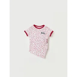 Elle Girls White Regular Fit Printed T-Shirt-picture-47