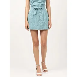 Elle Green Circular Mini Skirt-picture-33
