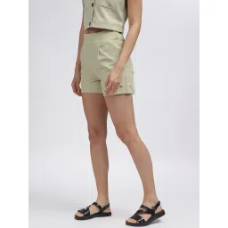 Elle Green Relaxed Fit Shorts image 3