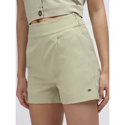 Elle Green Relaxed Fit Shorts image 5