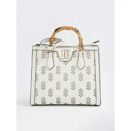 Elle Ivory Textured Handbag-picture-37