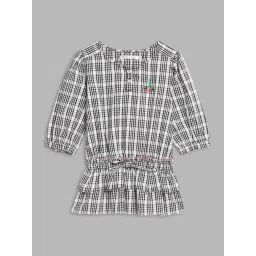 Elle Kids Black & White Checks Top-picture-21
