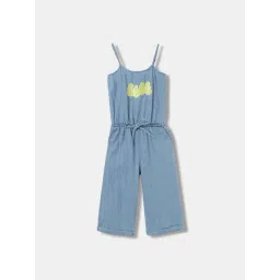 Elle Kids Blue Cotton Jumpsuit-picture-10