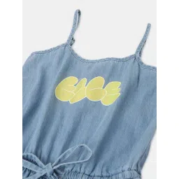 Elle Kids Blue Cotton Jumpsuit image 3