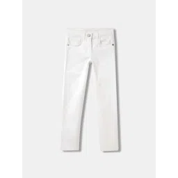 Elle Kids Bright White Cotton Jeans-picture-45
