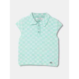 Elle Kids Mint Green Cotton Polo T-shirt-picture-40