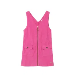 Elle Kids Pink Solid Dress image 1