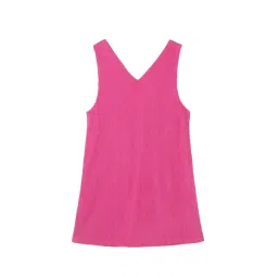Elle Kids Pink Solid Dress image 2