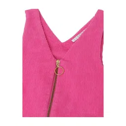 Elle Kids Pink Solid Dress image 3