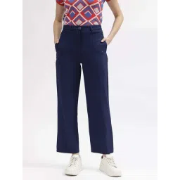 Elle Navy Mid Rise Trousers-picture-25