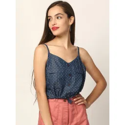 Elle Navy Printed Top image 1