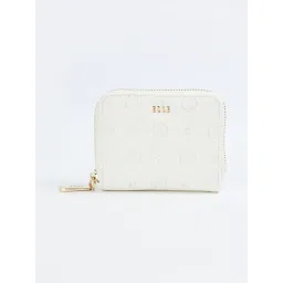 Elle Off White Logo Zip Around Wallet-picture-30