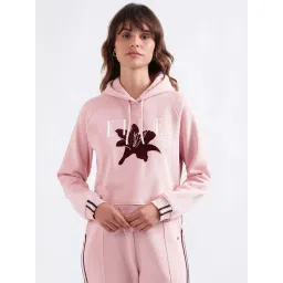 Elle Pink Cotton Printed Sweatshirt-picture-23