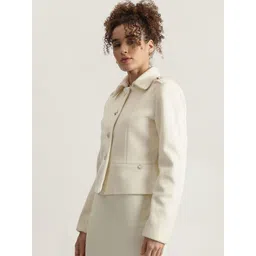 ELLE Spread Collar Single-Breasted Blazers image 5