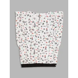 ELLE White & Black Print Pure Cotton Top-picture-36