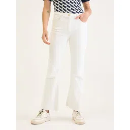 Elle White Bootcut Jeans-picture-37
