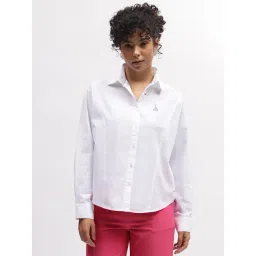 Elle White Cotton Shirt-picture-32