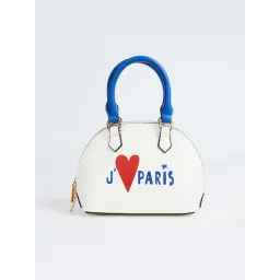 Elle White Printed Handbag-picture-38