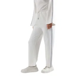 Elle White Striped Track Pants image 3