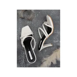 ELLE White Women Slip On Sandals-image-20