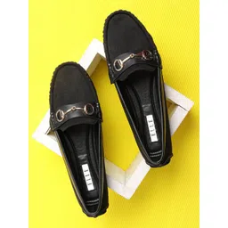 ELLE Women Black Textured Slip-On Sneakers-picture-15