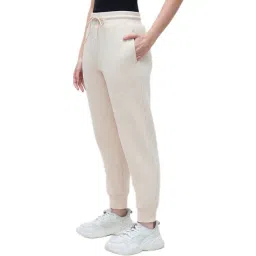 ELLE Women Cream Blended Solid Sweatpant image 3