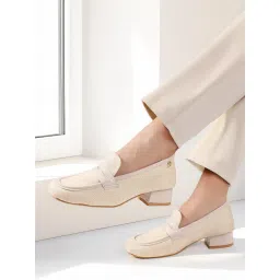 ELLE Women Cream Block Heels Loafers-picture-11