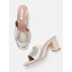 ELLE Women Geometric Printed Party Block Heels-picture-41